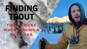 Trying Out A New Lake | Rainbow Trout Ice Fishing Tips