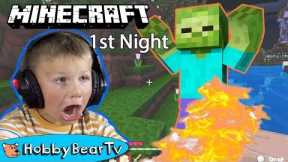 Minecraft HobbyBear's First Night
