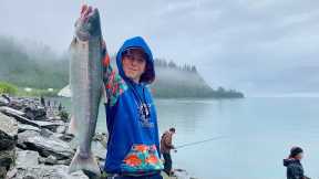 Coho Salmon Fishing In Valdez, Alaska
