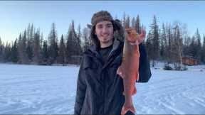 Ice Fishing for Arctic Char in Alaska